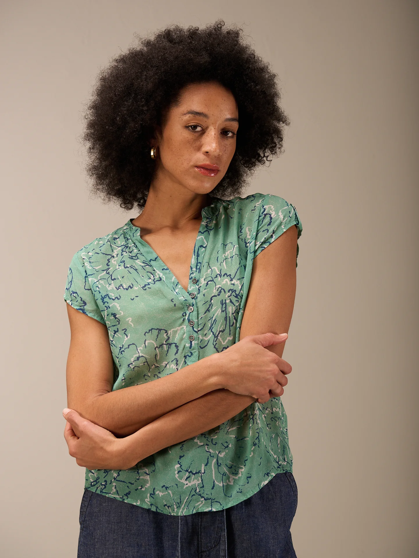 Bluse mit Rundhals - Image 3