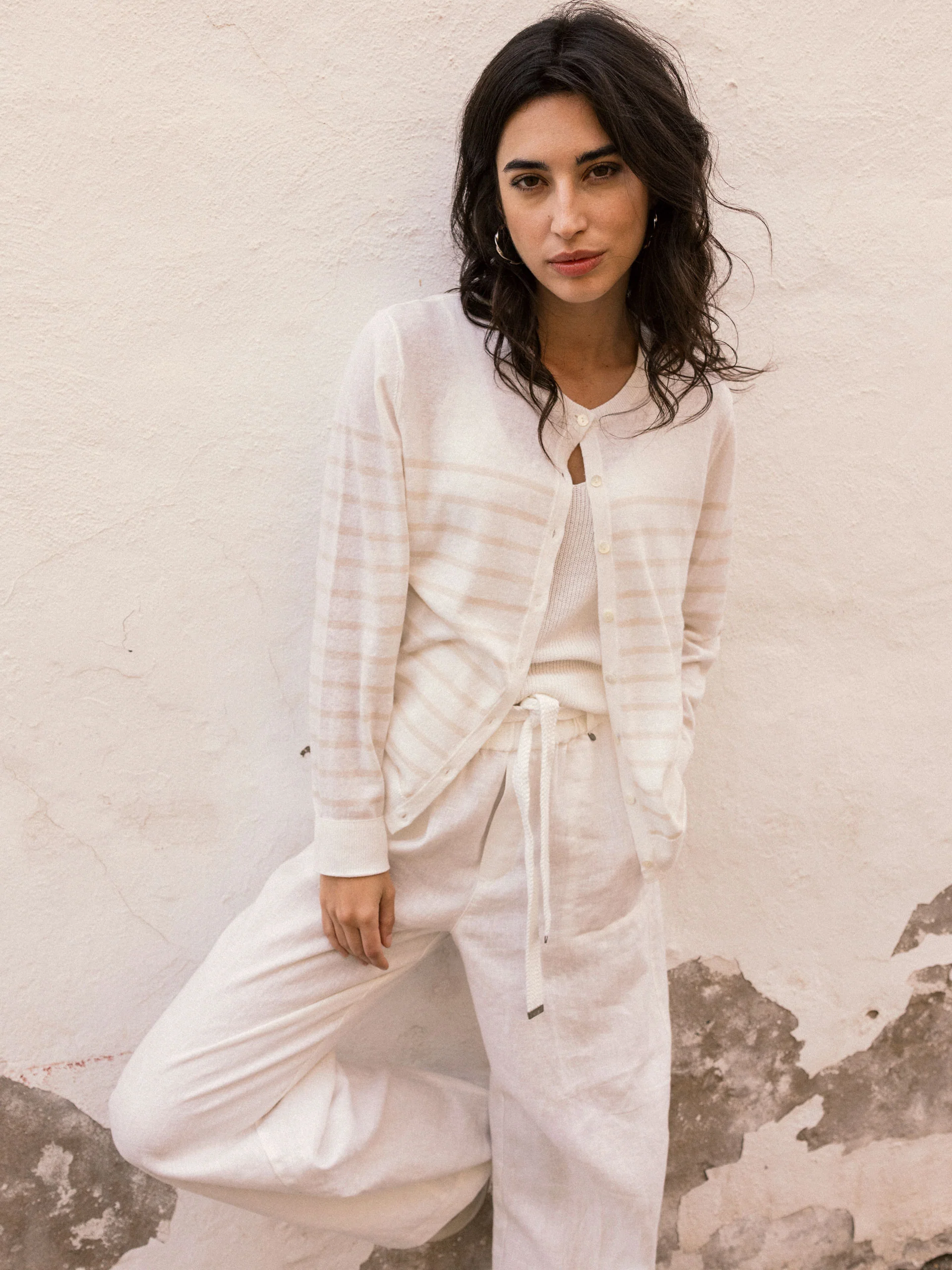 Strickjacke mit Leinen - Image 5