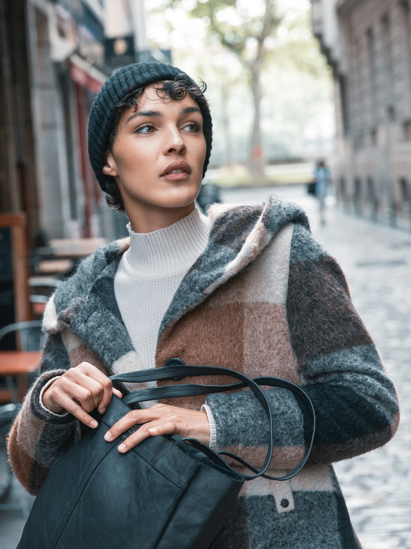 Mantel mit Karomuster - Image 5