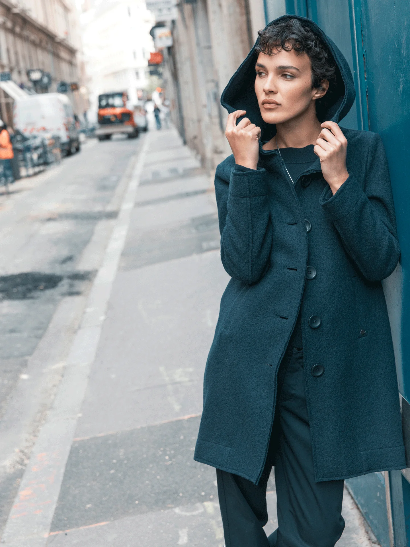 Mantel mit Knopfverschluss - Image 10