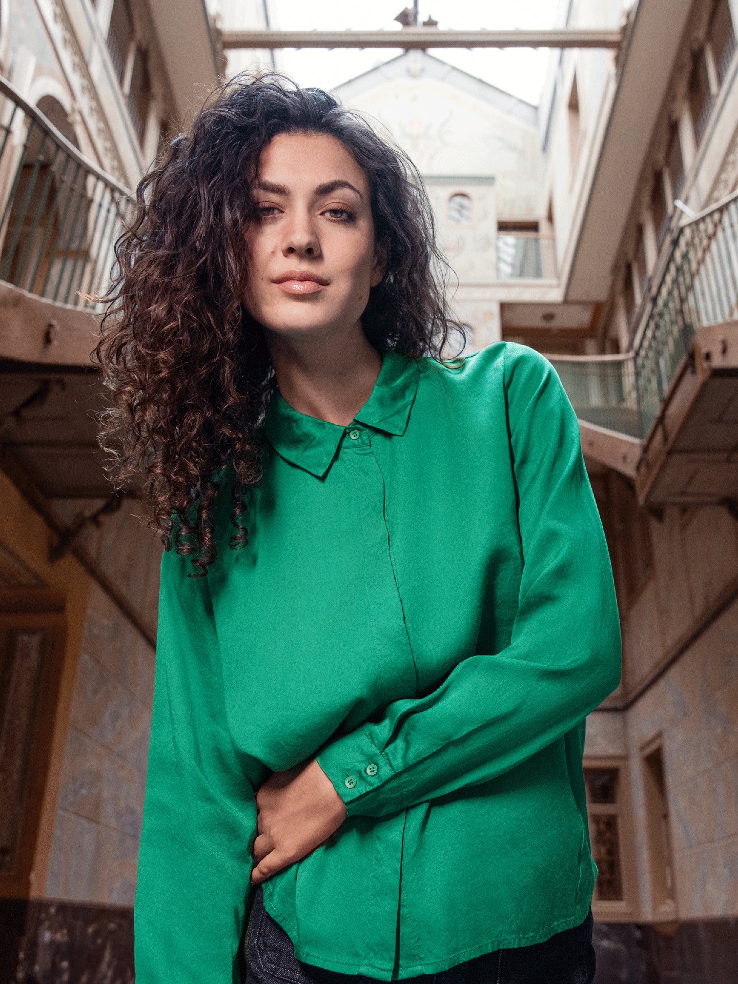 Satinbluse - Image 5