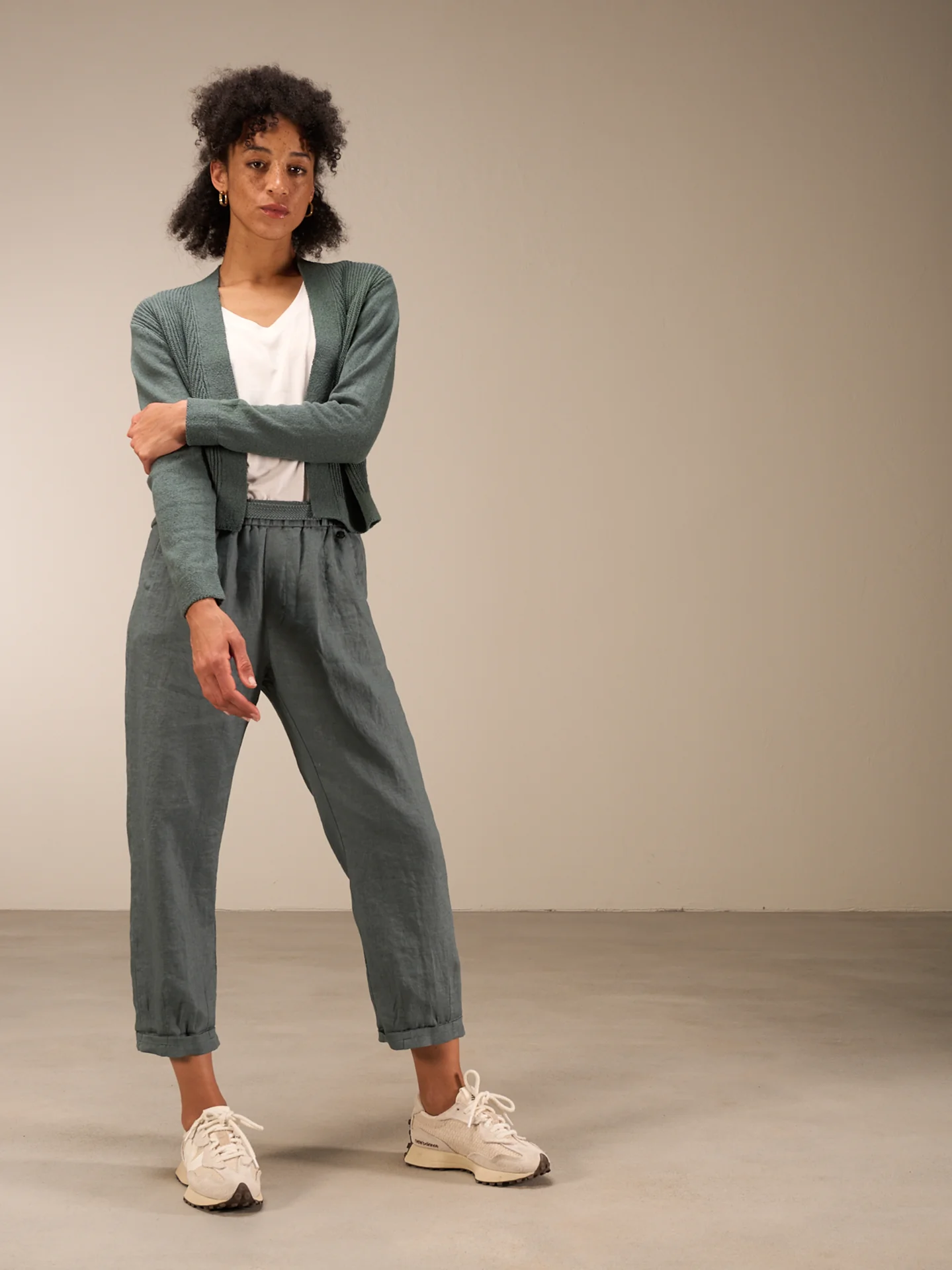 Strickjacke mit Leinen - Image 15