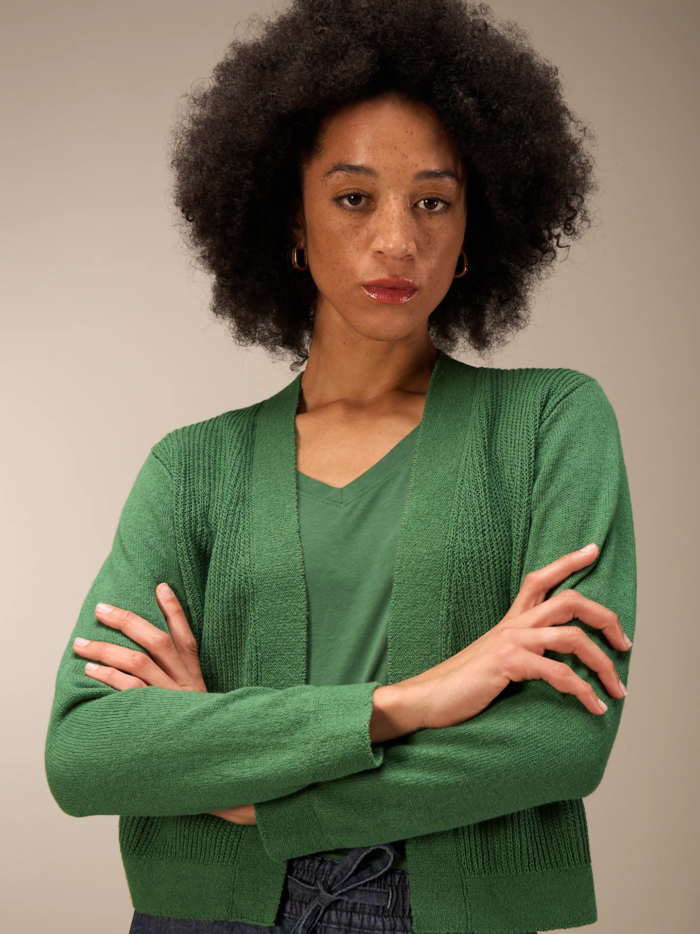 Strickjacke mit Leinen - Image 3