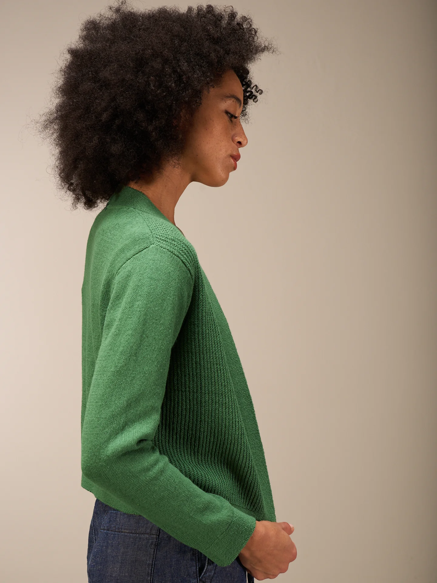 Strickjacke mit Leinen - Image 5