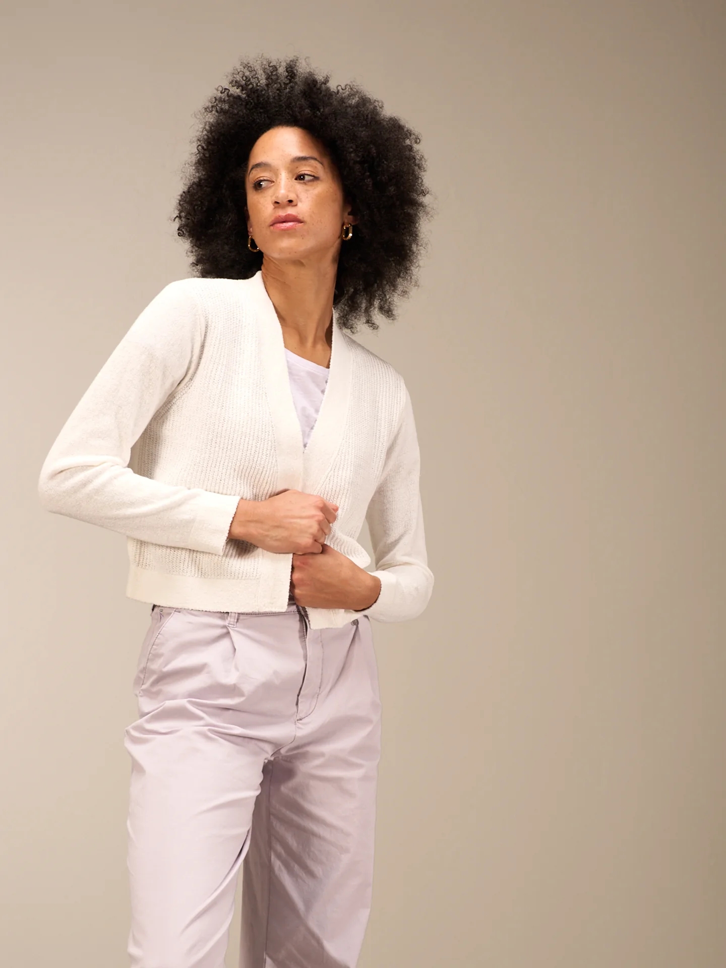 Strickjacke mit Leinen - Image 8